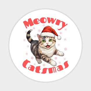 Christmas cat Magnet